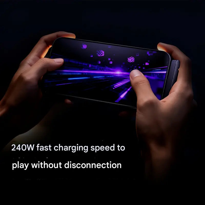 SnapCharge™ Soporte de Teléfono Invisible 2 en 1 con Cable de Carga | Carga Ultrarrápida de 240W