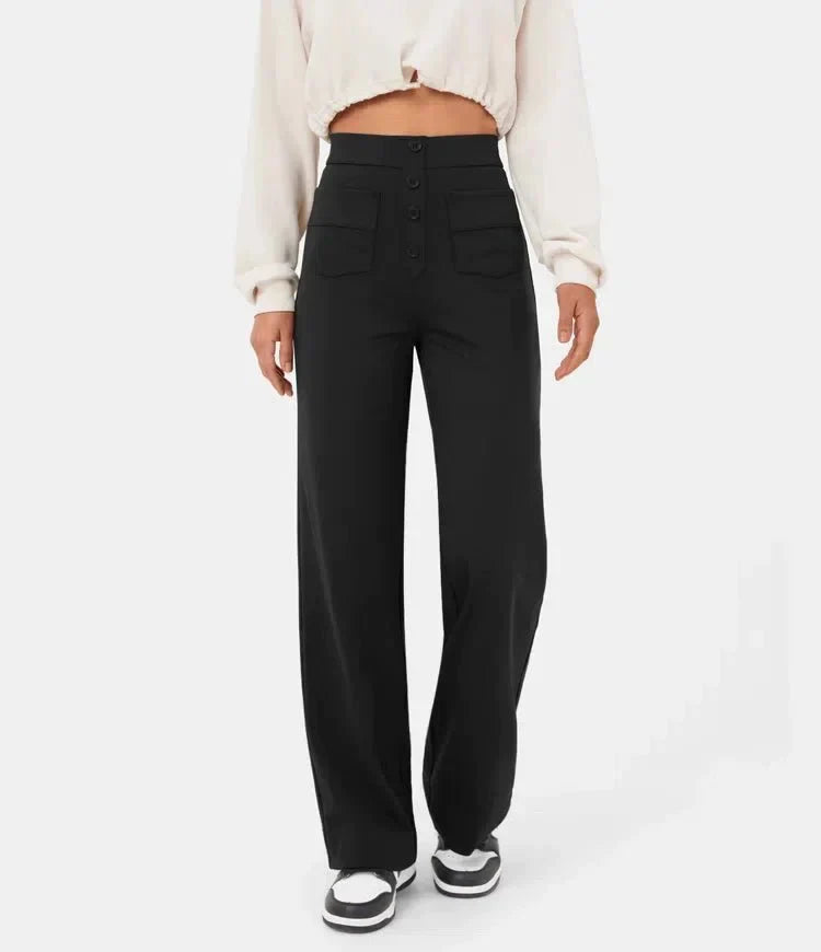 ChicFit™ | Pantalón Casual Elástico de Cintura Alta