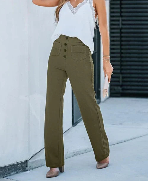 ChicFit™ | Pantalón Casual Elástico de Cintura Alta