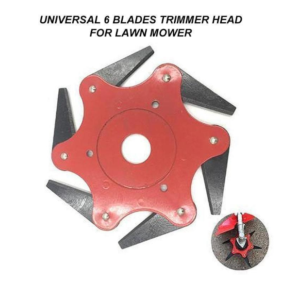 🔥 ¡Último día - 50% DE DESCUENTO! 🔥 TurboTrim™ Cabezal de Corte de Jardín de Acero con 6 Cuchillas Universal