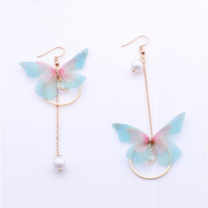 Mariposa Pendientes de Perlas (Luz) - Science Factory ES