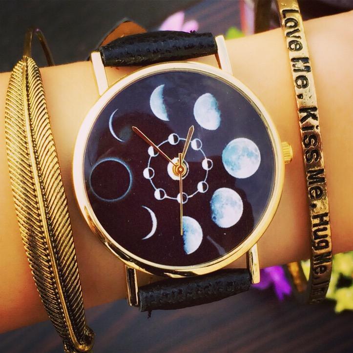 Reloj con Fases Lunares | Análogo - Science Factory ES