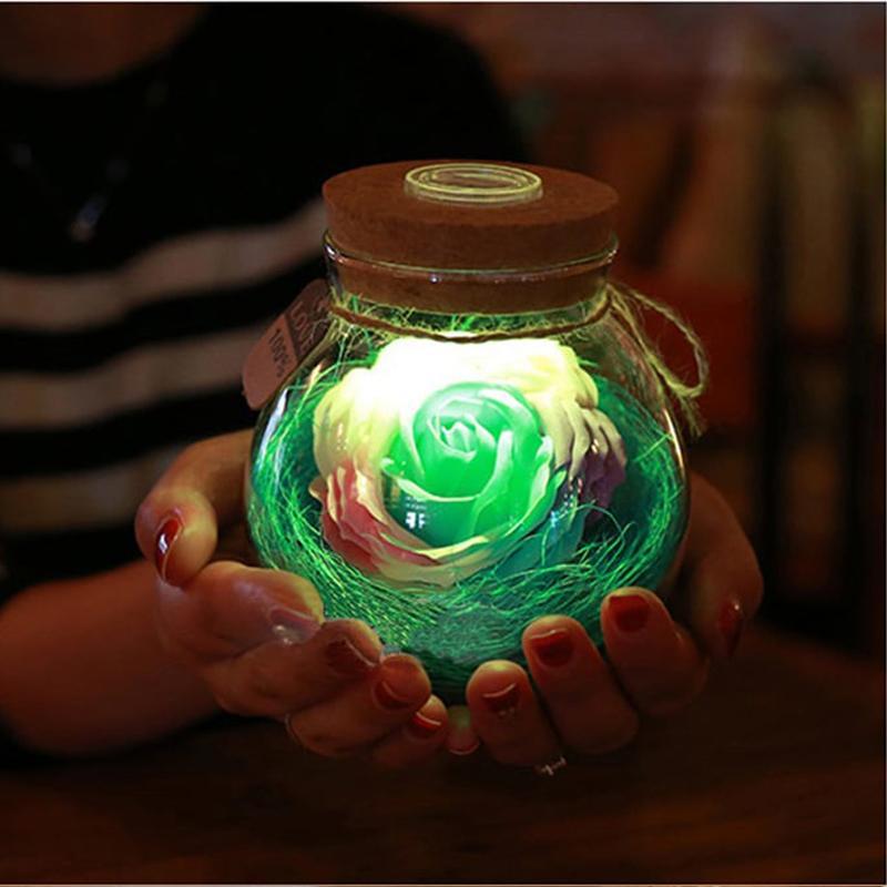 Rosa en una Botella | Iluminación - Science Factory ES