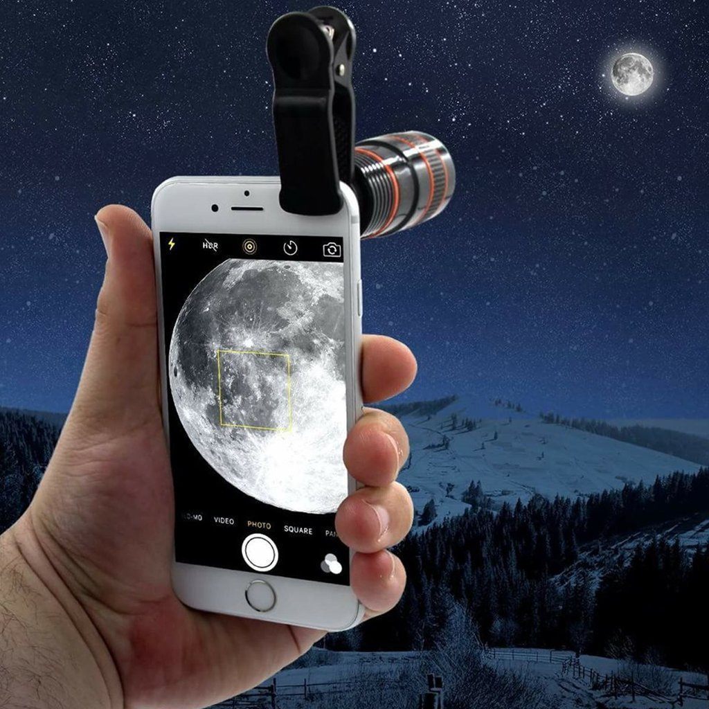 Lente de Cámara Telescópica (12X) | Accesorios para el Teléfono - Science Factory ES