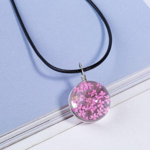 Collar de flores | Collar de cuero - Science Factory ES