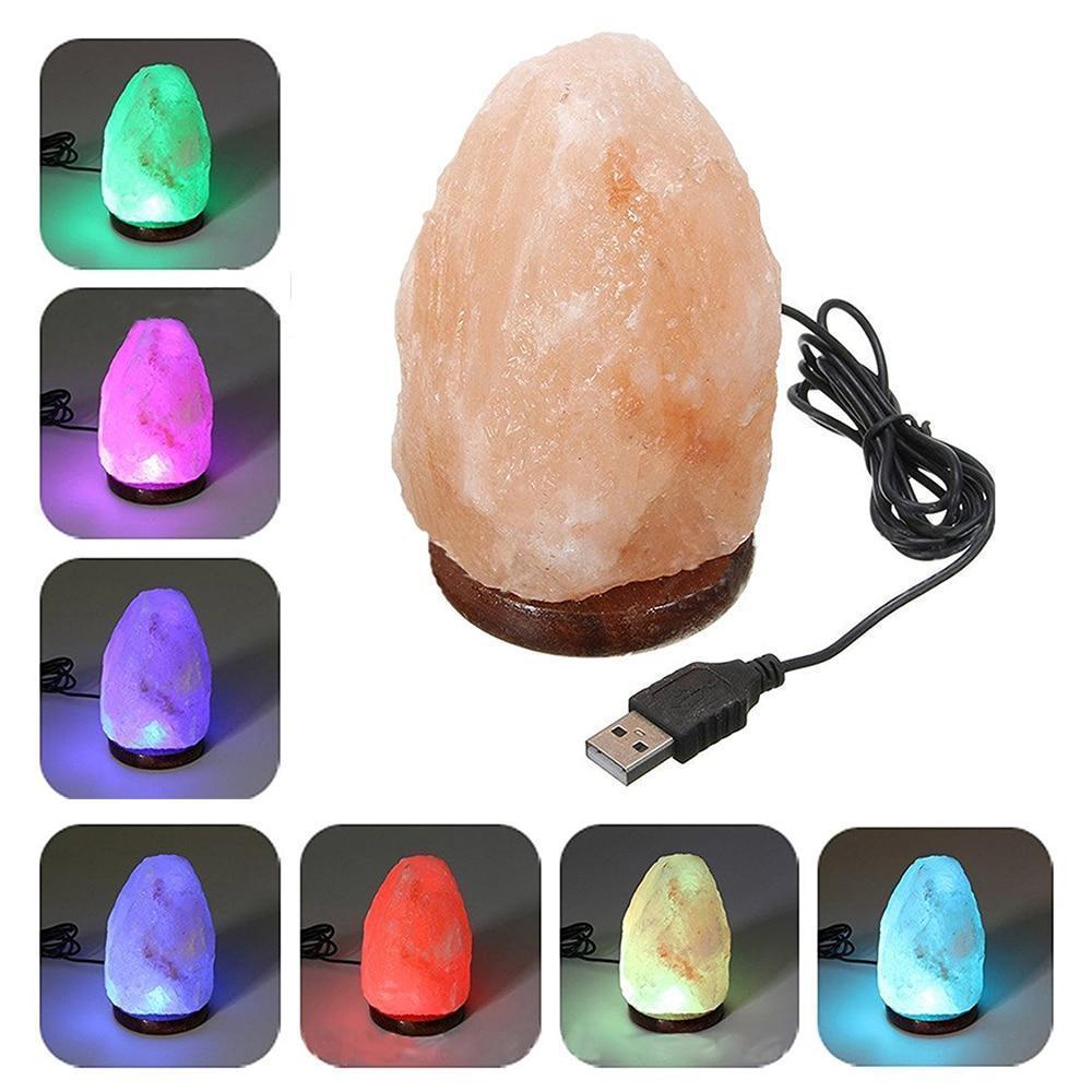 Lámpara de Piedra de Sal que cambia de color | Iluminación - Science Factory ES