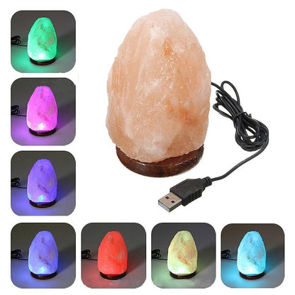 Lámpara de Piedra de Sal que cambia de color | Iluminación - Science Factory ES