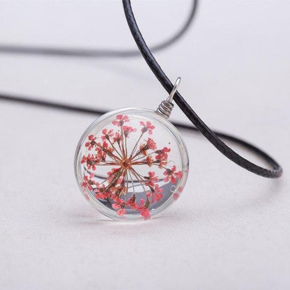 Collar de flores | Collar de cuero - Science Factory ES