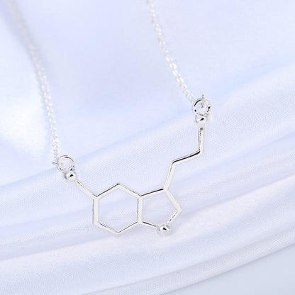 Collar de Molécula de Serotonina "Hormona de la Felicidad" - Science Factory ES