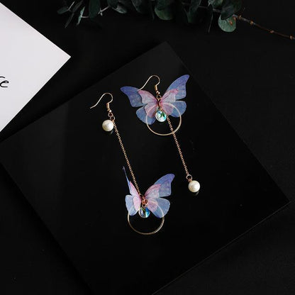 Mariposa Pendientes de Perlas - Science Factory ES